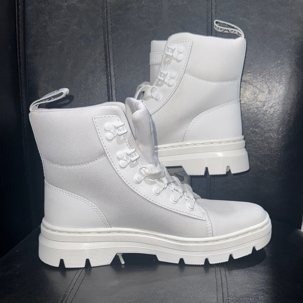 Dr. Martens White Combat Boots